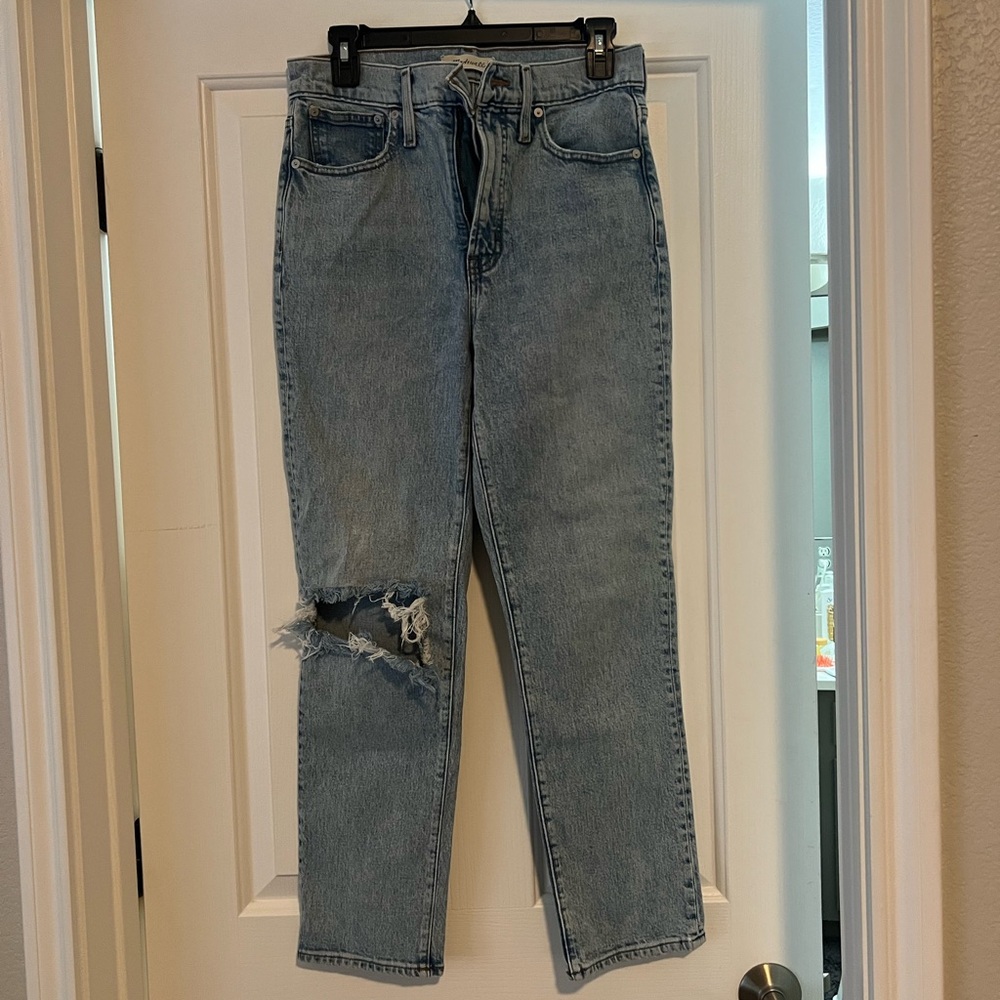 Madewell Light Blue Distressed Women Jeans